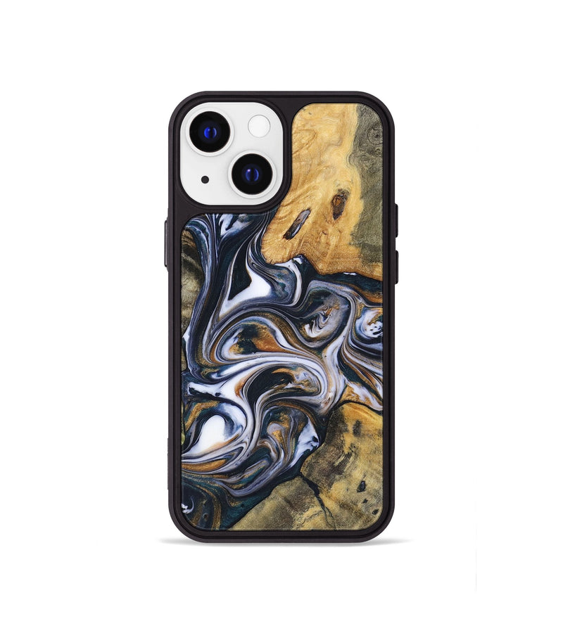 iPhone 13 mini Wood+Resin Phone Case - Isaac (Mosaic, 700841)