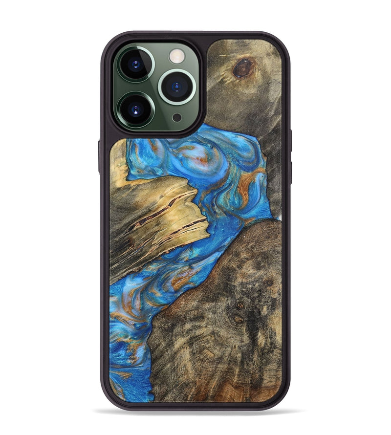 iPhone 13 Pro Max Wood+Resin Phone Case - Reid (Mosaic, 700846)