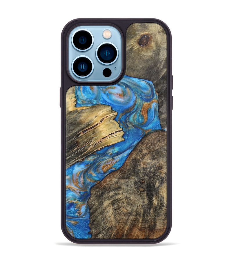 iPhone 14 Pro Max Wood+Resin Phone Case - Reid (Mosaic, 700846)