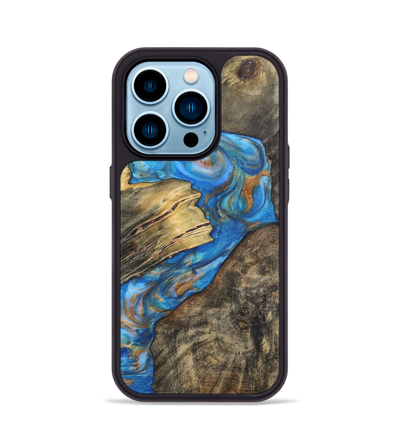 iPhone 14 Pro Wood+Resin Phone Case - Reid (Mosaic, 700846)