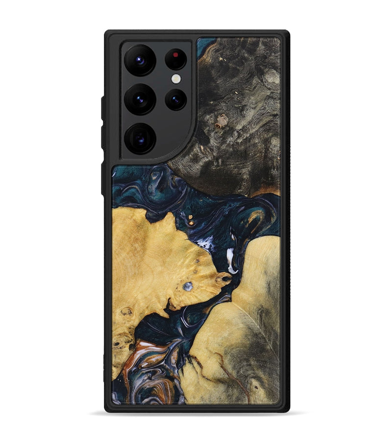 Galaxy S22 Ultra Wood+Resin Phone Case - Donald (Mosaic, 700847)