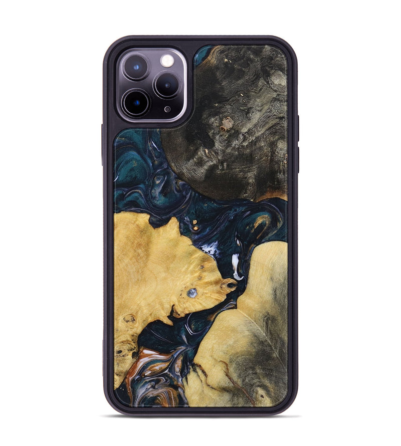 iPhone 11 Pro Max Wood+Resin Phone Case - Donald (Mosaic, 700847)