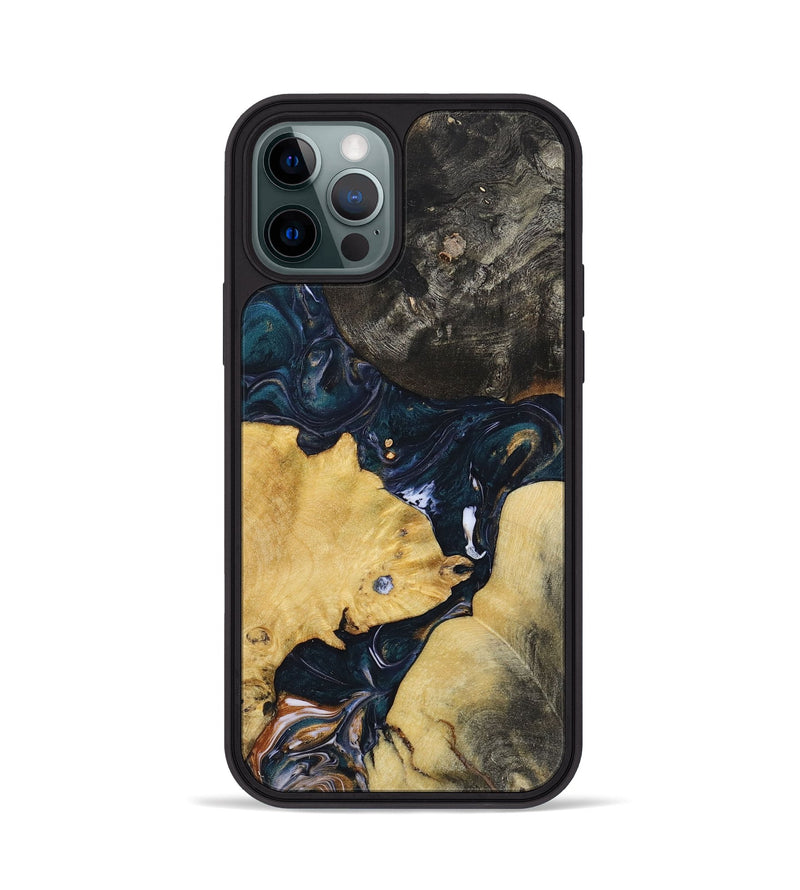 iPhone 12 Pro Wood+Resin Phone Case - Donald (Mosaic, 700847)