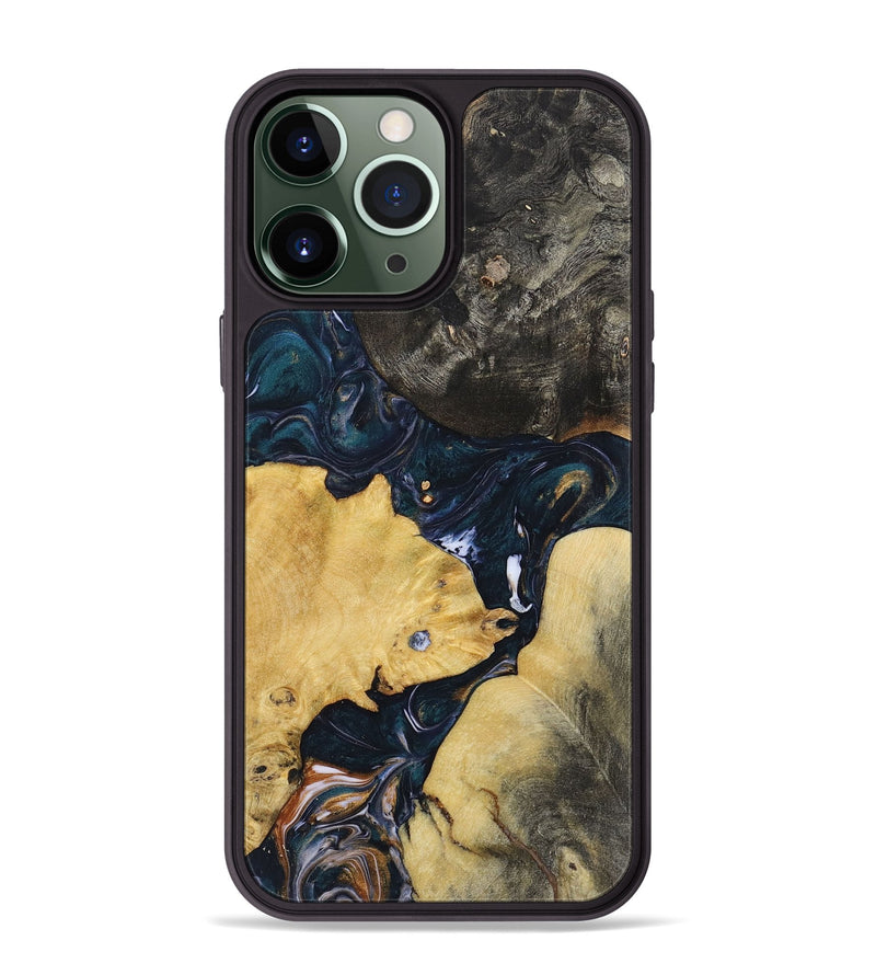 iPhone 13 Pro Max Wood+Resin Phone Case - Donald (Mosaic, 700847)