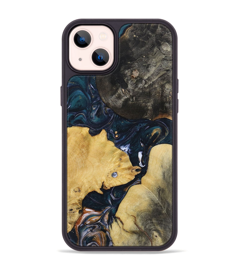 iPhone 14 Plus Wood+Resin Phone Case - Donald (Mosaic, 700847)