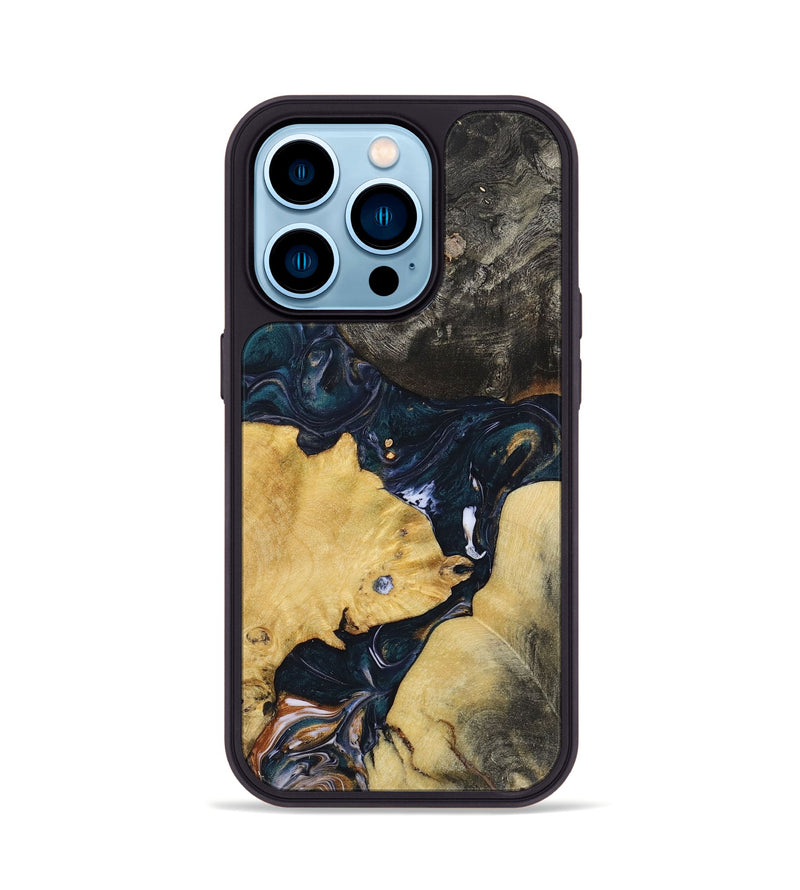 iPhone 14 Pro Wood+Resin Phone Case - Donald (Mosaic, 700847)