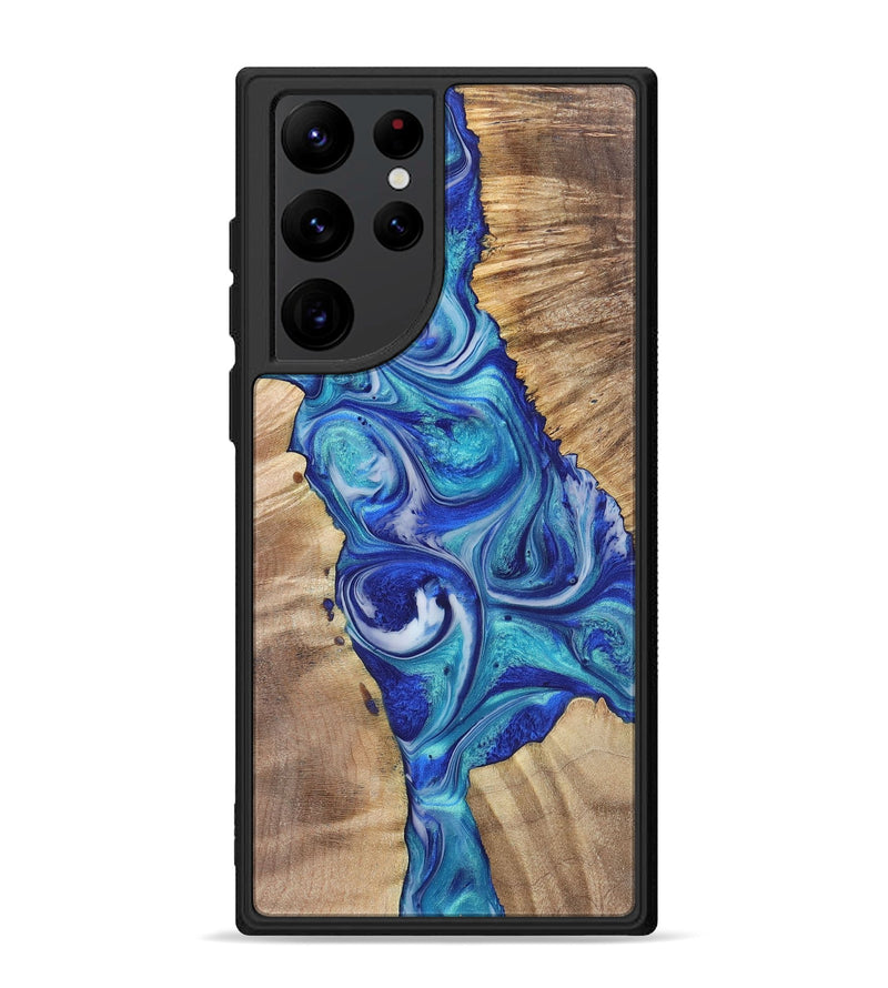 Galaxy S22 Ultra Wood+Resin Phone Case - Felicia (Mosaic, 700849)