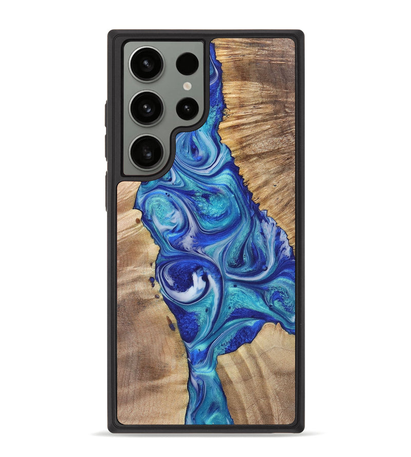 Galaxy S23 Ultra Wood+Resin Phone Case - Felicia (Mosaic, 700849)