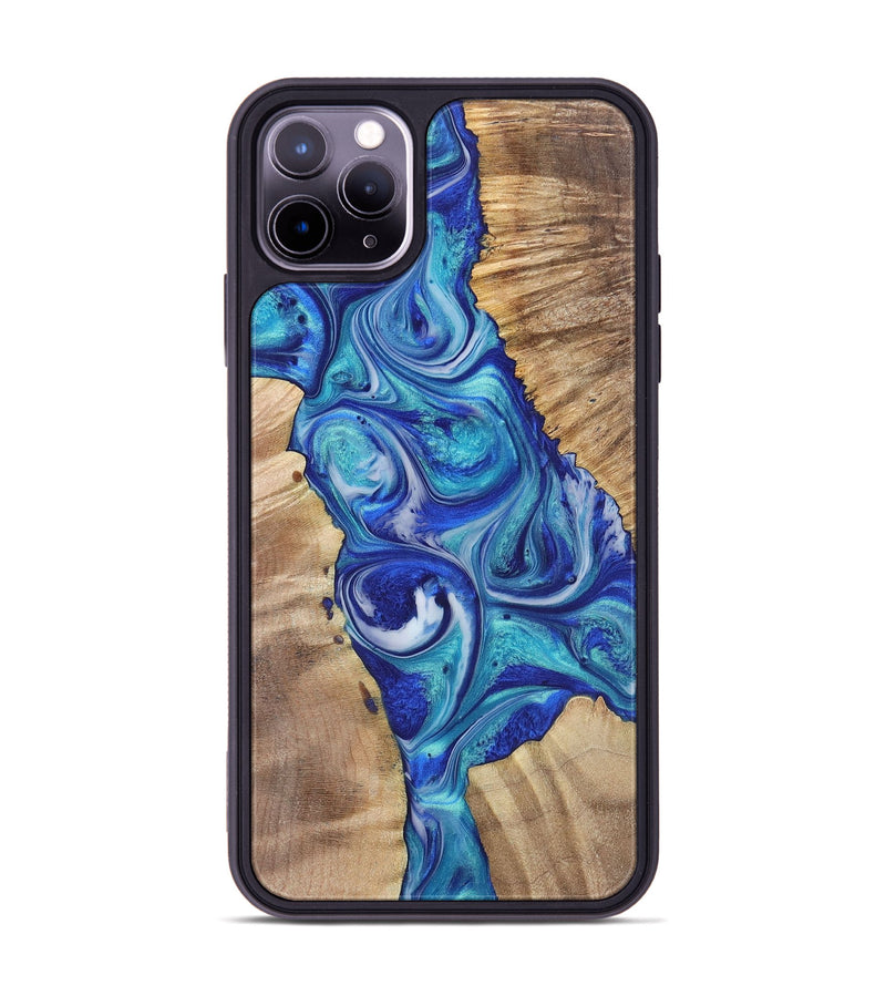 iPhone 11 Pro Max Wood+Resin Phone Case - Felicia (Mosaic, 700849)