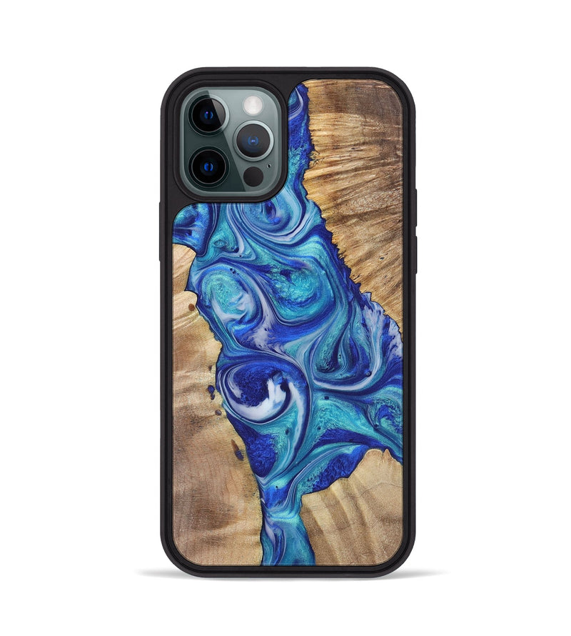 iPhone 12 Pro Wood+Resin Phone Case - Felicia (Mosaic, 700849)