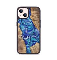 iPhone 14 Wood+Resin Phone Case - Felicia (Mosaic, 700849)