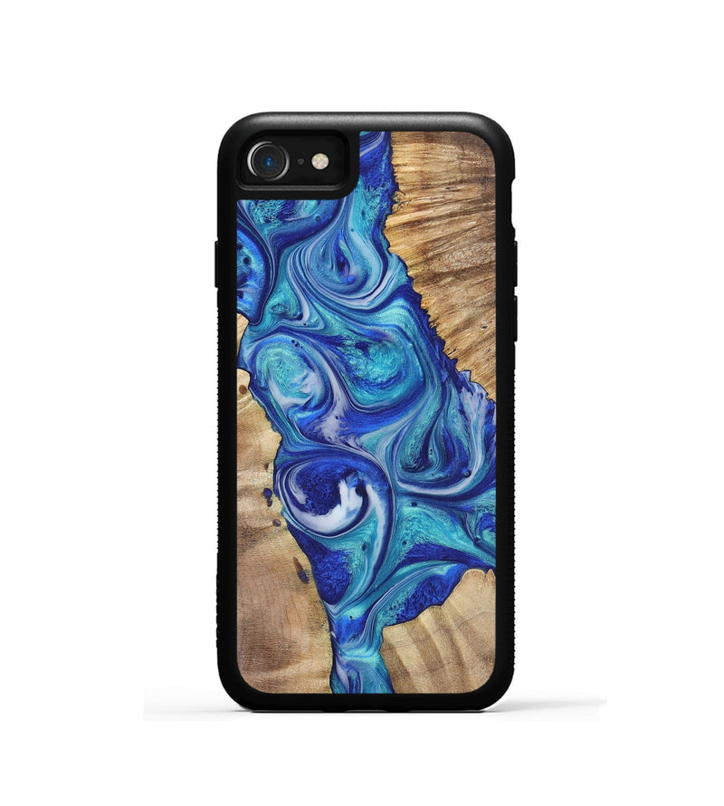 iPhone SE Wood+Resin Phone Case - Felicia (Mosaic, 700849)