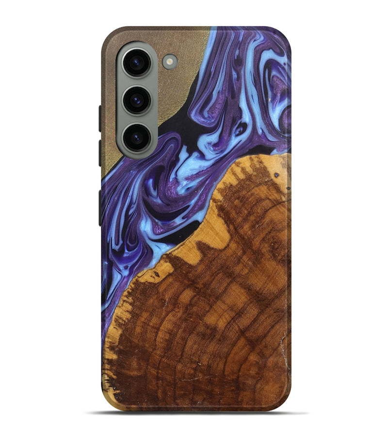 Galaxy S23 Plus Wood+Resin Live Edge Phone Case - Anita (Purple, 700863)