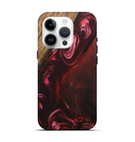 iPhone 15 Pro Wood+Resin Live Edge Phone Case - Guy (Red, 700868)