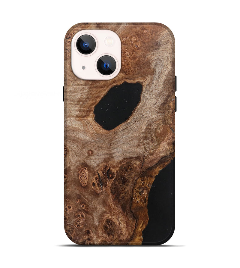 iPhone 13 Wood+Resin Live Edge Phone Case - Philip (Wood Burl, 700876)