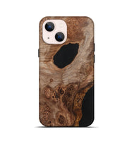 iPhone 13 mini Wood+Resin Live Edge Phone Case - Philip (Wood Burl, 700876)