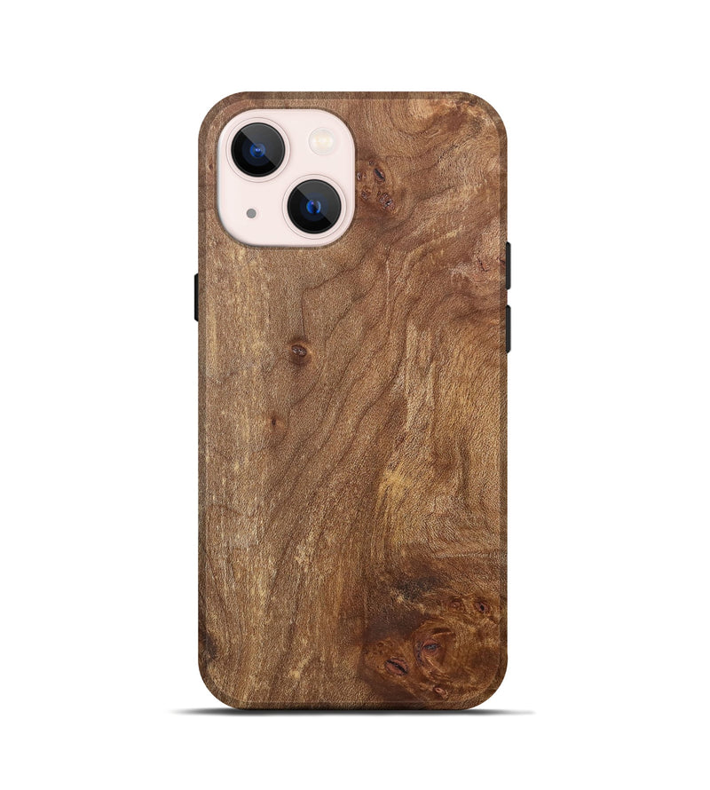 iPhone 13 mini Wood+Resin Live Edge Phone Case - Alvin (Wood Burl, 700879)