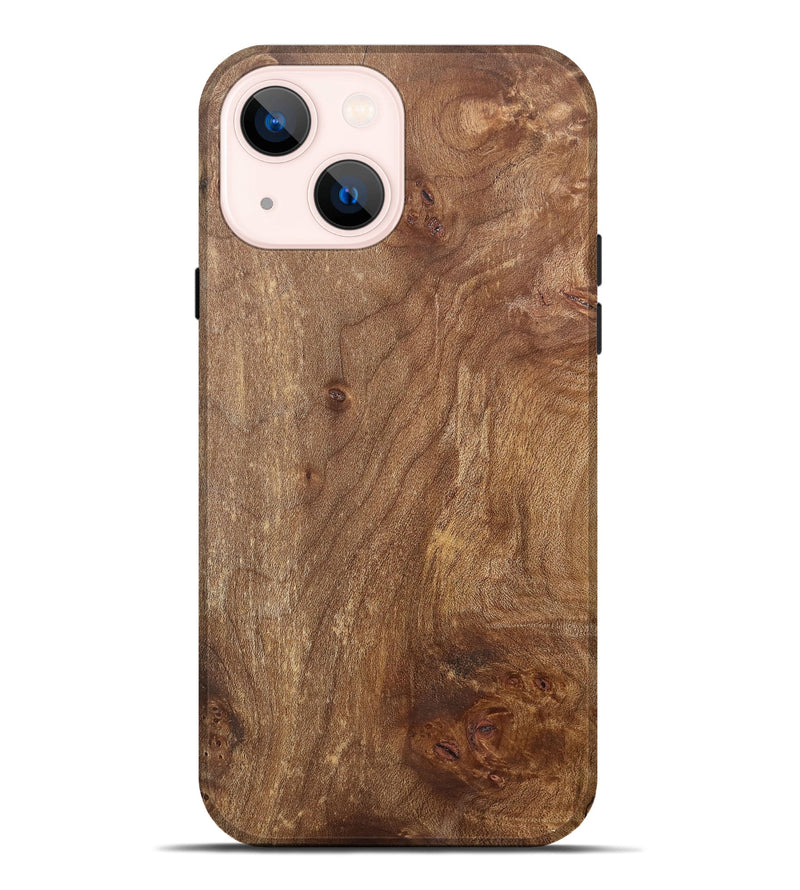 iPhone 14 Plus Wood+Resin Live Edge Phone Case - Alvin (Wood Burl, 700879)
