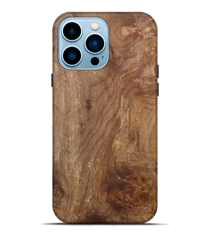 iPhone 14 Pro Max Wood+Resin Live Edge Phone Case - Alvin (Wood Burl, 700879)