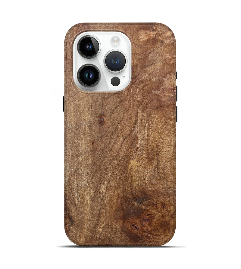 iPhone 15 Pro Wood+Resin Live Edge Phone Case - Alvin (Wood Burl, 700879)