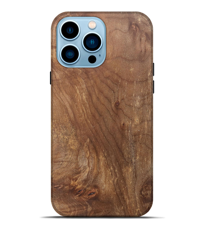 iPhone 14 Pro Max Wood+Resin Live Edge Phone Case - Kyrie (Wood Burl, 700883)