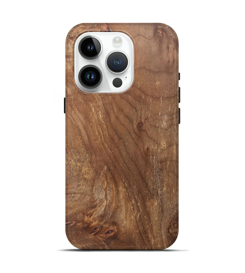 iPhone 15 Pro Wood+Resin Live Edge Phone Case - Kyrie (Wood Burl, 700883)