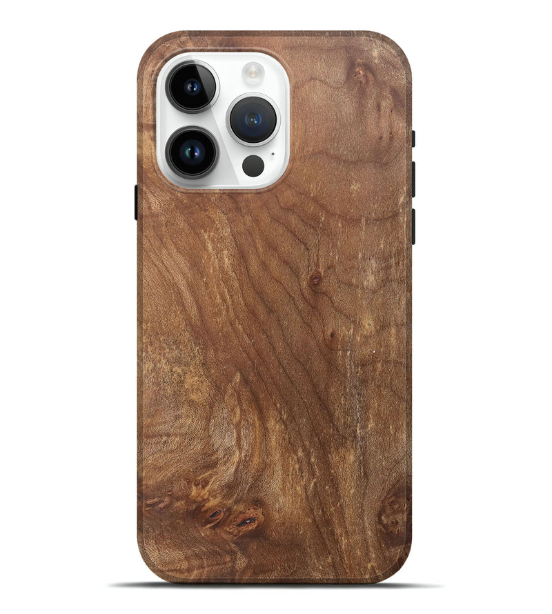 iPhone 15 Pro Max Wood+Resin Live Edge Phone Case - Kyrie (Wood Burl, 700883)