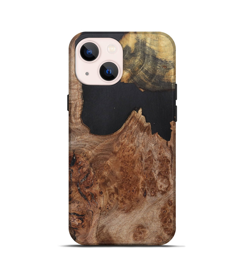 iPhone 13 mini Wood+Resin Live Edge Phone Case - Joni (Wood Burl, 700886)