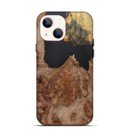 iPhone 14 Wood+Resin Live Edge Phone Case - Joni (Wood Burl, 700886)