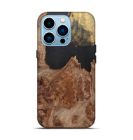 iPhone 14 Pro Wood+Resin Live Edge Phone Case - Joni (Wood Burl, 700886)