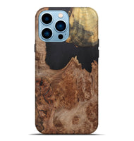 iPhone 14 Pro Max Wood+Resin Live Edge Phone Case - Joni (Wood Burl, 700886)