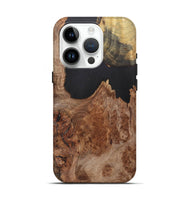 iPhone 15 Pro Wood+Resin Live Edge Phone Case - Joni (Wood Burl, 700886)