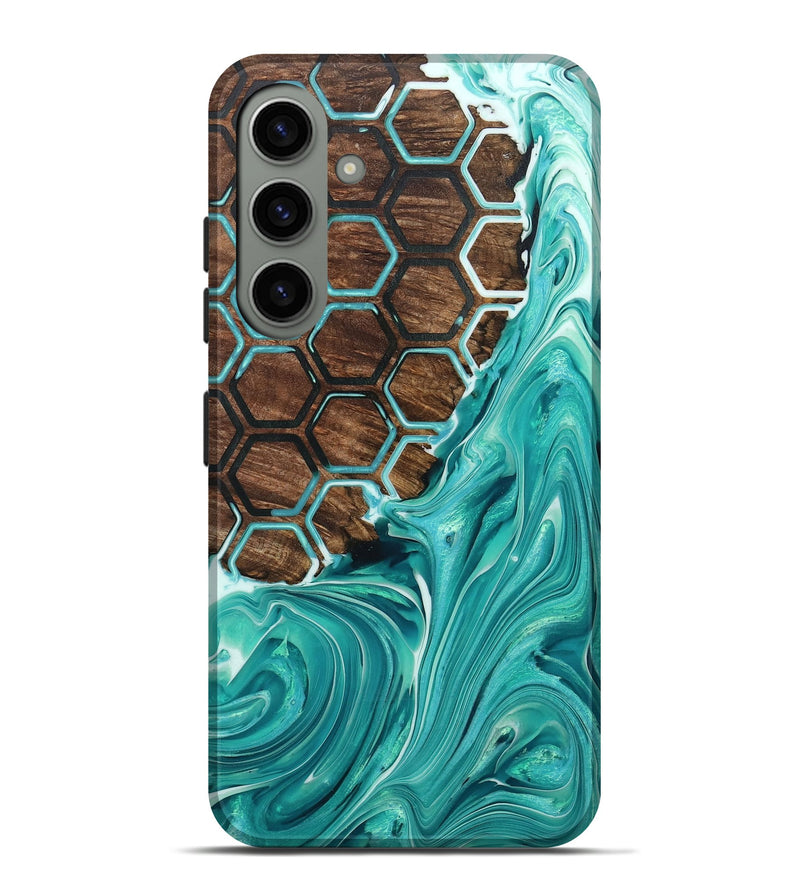 Galaxy S24 Plus Wood+Resin Live Edge Phone Case - Rosemarie (Pattern, 700928)