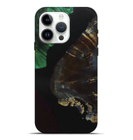 iPhone 15 Pro Max Wood+Resin Live Edge Phone Case - Hazel (Pure Black, 700933)