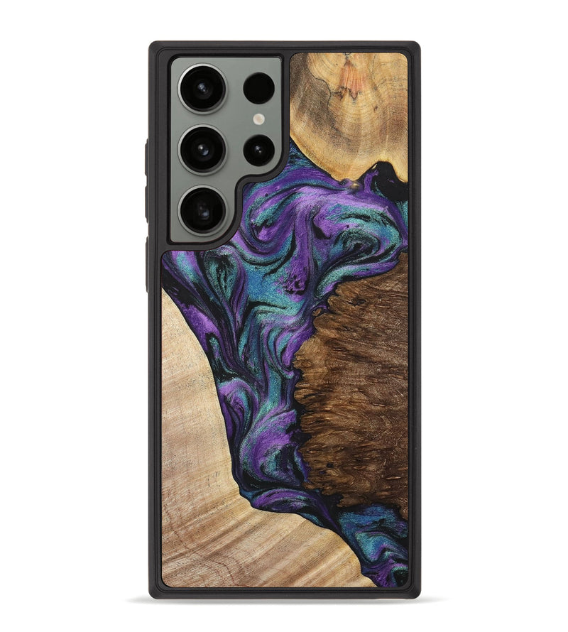 Galaxy S23 Ultra Wood+Resin Phone Case - Trevon (Mosaic, 700938)