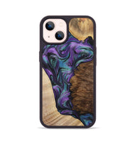 iPhone 14 Wood+Resin Phone Case - Trevon (Mosaic, 700938)