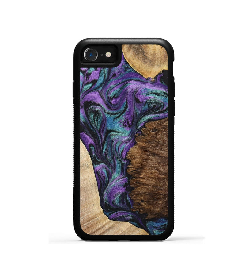 iPhone SE Wood+Resin Phone Case - Trevon (Mosaic, 700938)