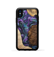 iPhone Xs Wood+Resin Phone Case - Trevon (Mosaic, 700938)