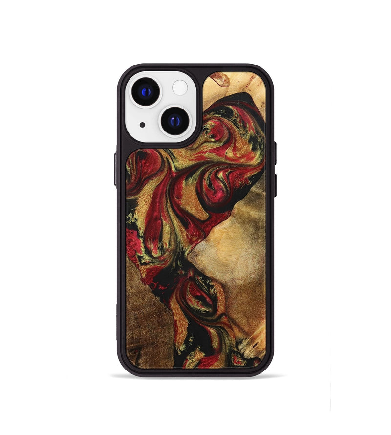 iPhone 13 mini Wood+Resin Phone Case - Kiley (Mosaic, 700941)