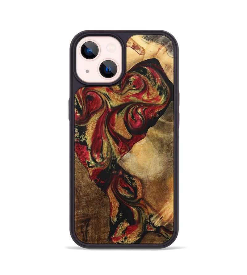 iPhone 14 Wood+Resin Phone Case - Kiley (Mosaic, 700941)