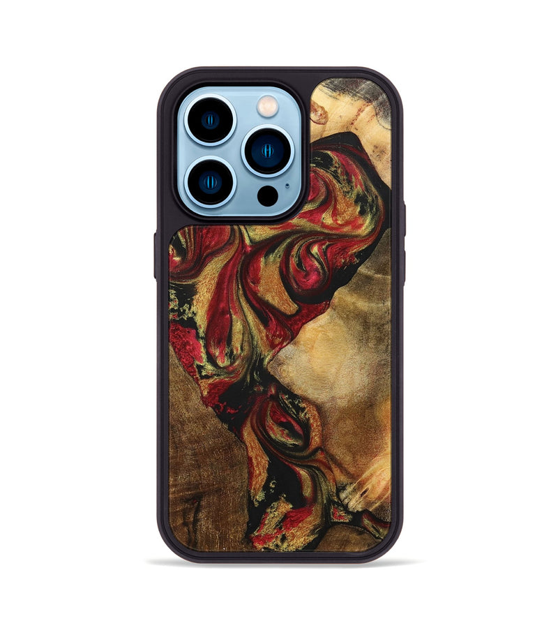 iPhone 14 Pro Wood+Resin Phone Case - Kiley (Mosaic, 700941)