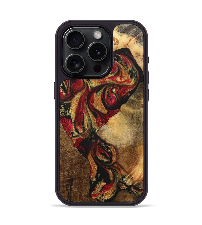 iPhone 15 Pro Wood+Resin Phone Case - Kiley (Mosaic, 700941)