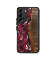 Galaxy S22 Wood+Resin Phone Case - Evangeline (Red, 700956)