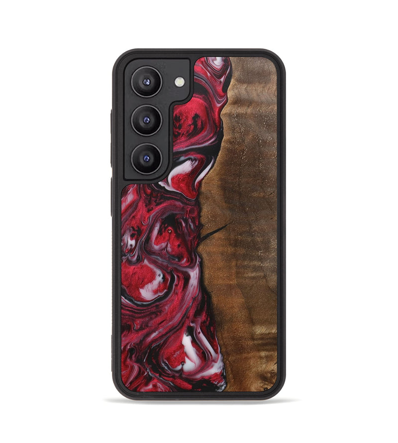 Galaxy S23 Wood+Resin Phone Case - Evangeline (Red, 700956)