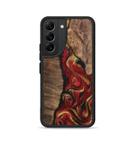 Galaxy S22 Wood+Resin Phone Case - Jason (Red, 700961)