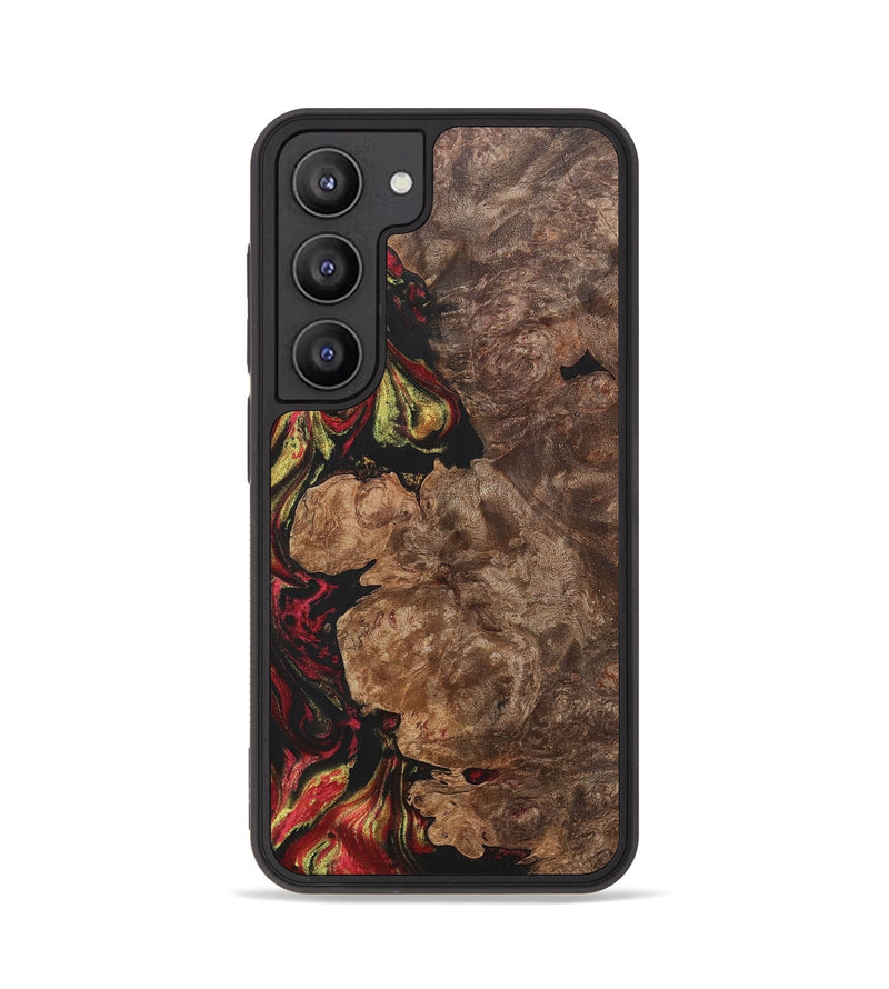 Galaxy S23 Wood+Resin Phone Case - Haylee (Red, 700962)