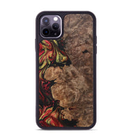 iPhone 11 Pro Max Wood+Resin Phone Case - Haylee (Red, 700962)