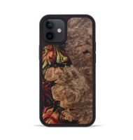 iPhone 12 Wood+Resin Phone Case - Haylee (Red, 700962)