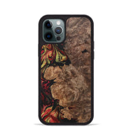 iPhone 12 Pro Wood+Resin Phone Case - Haylee (Red, 700962)