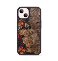 iPhone 14 Wood+Resin Phone Case - Haylee (Red, 700962)